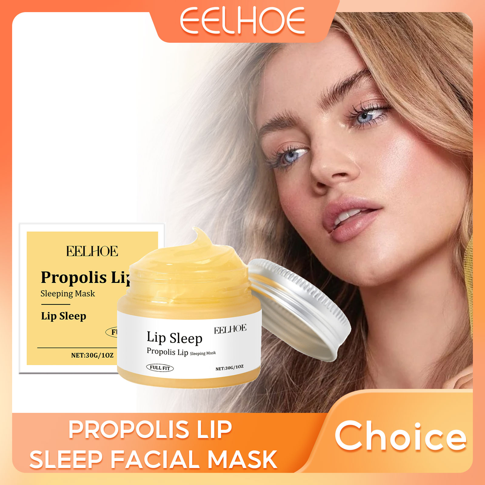 Skincare Exfoliating - EELHOE Propolis Night Lip Mask Hydrating
