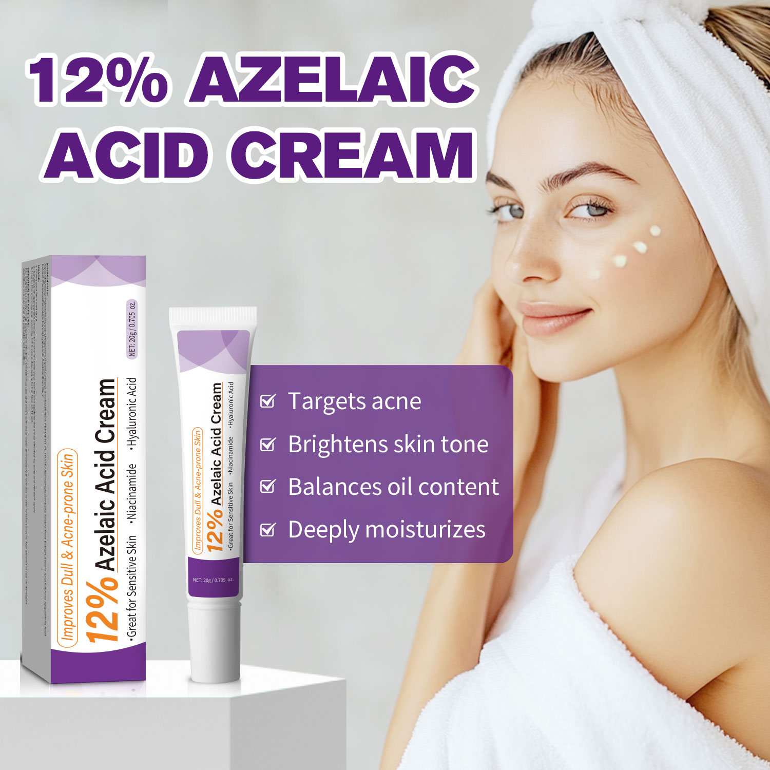 Azelaic Acid Serum - Mild Azelaic Acid Cream Improve Dull