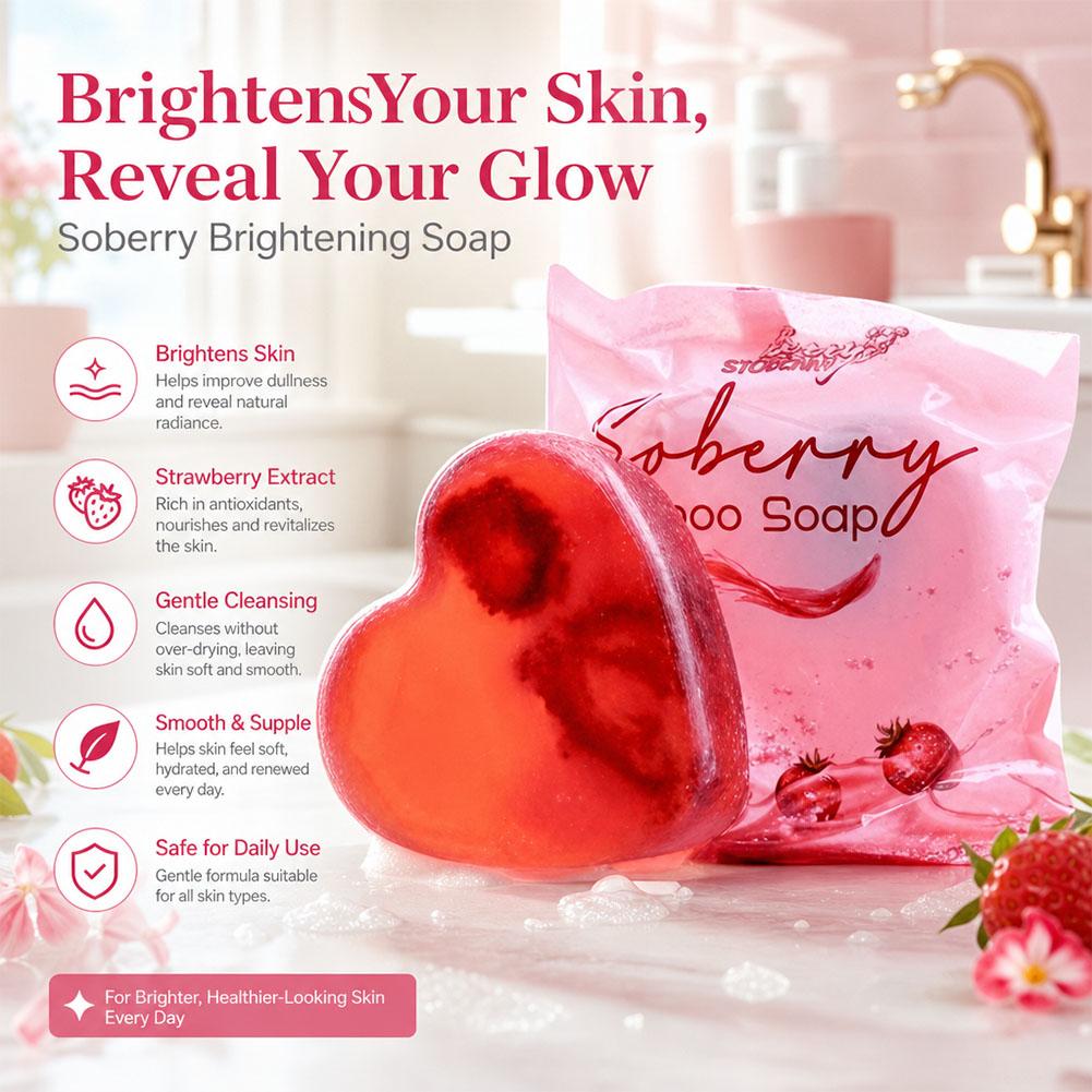 Strawberry Scented Bath Soap S - Skincare Exfoliating 评论和价格