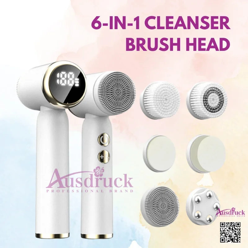 New 6-in-1 Facial Cleansing Br - Skincare Exfoliating 评论和价格