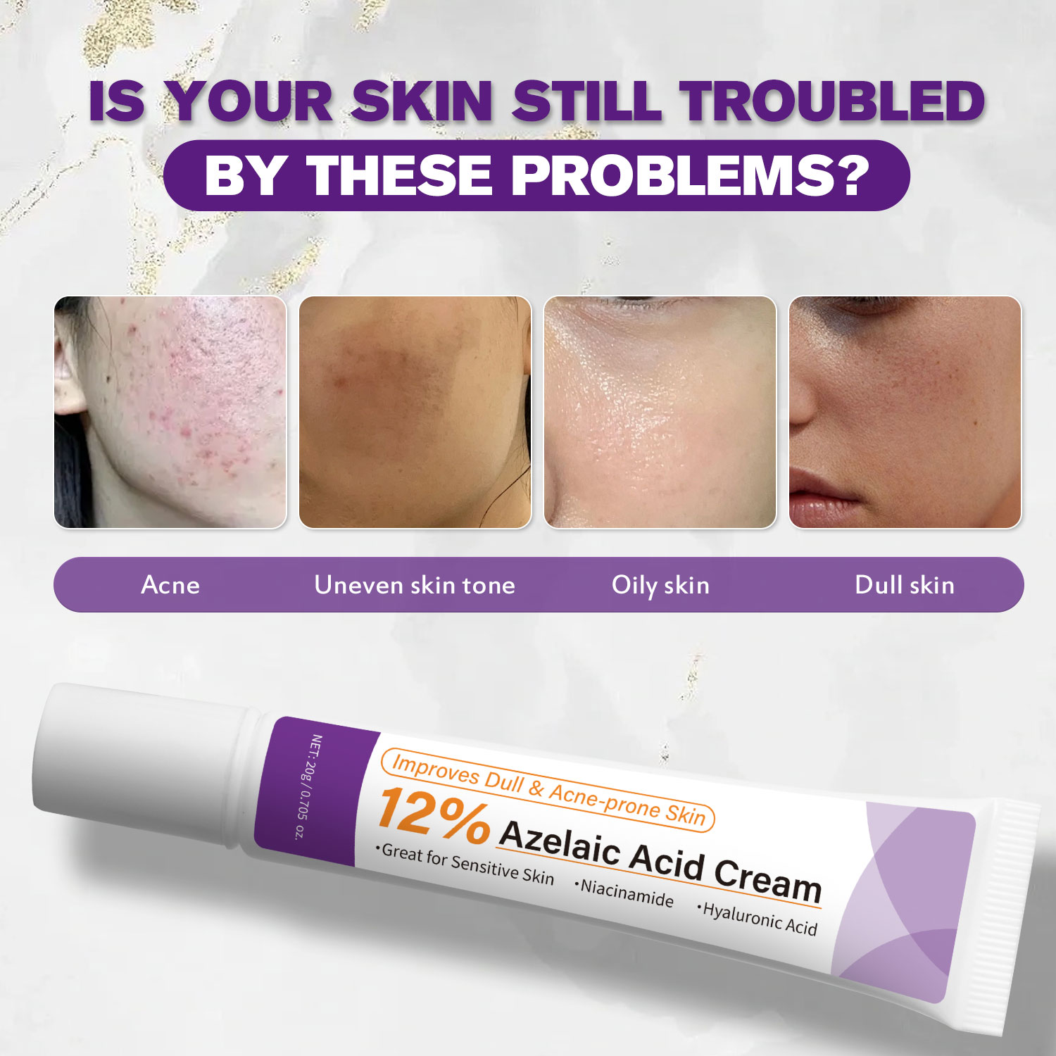 Mild Azelaic Acid Cream Improv - Azelaic Acid Serum 评论和价格