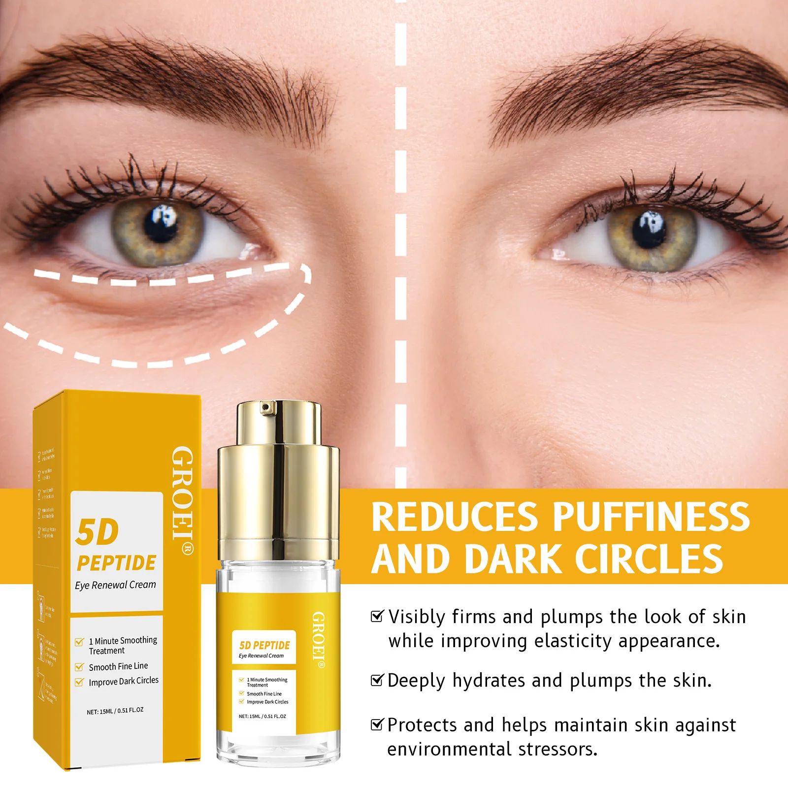Dark Circle & Puffiness Soluti - Eye Cream Peptide 评论和价格